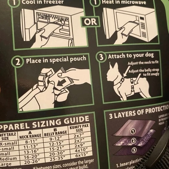 Kumfy Tailz™ Warming/Cooling Dog Harness - Size XS - Picture 4 of 5